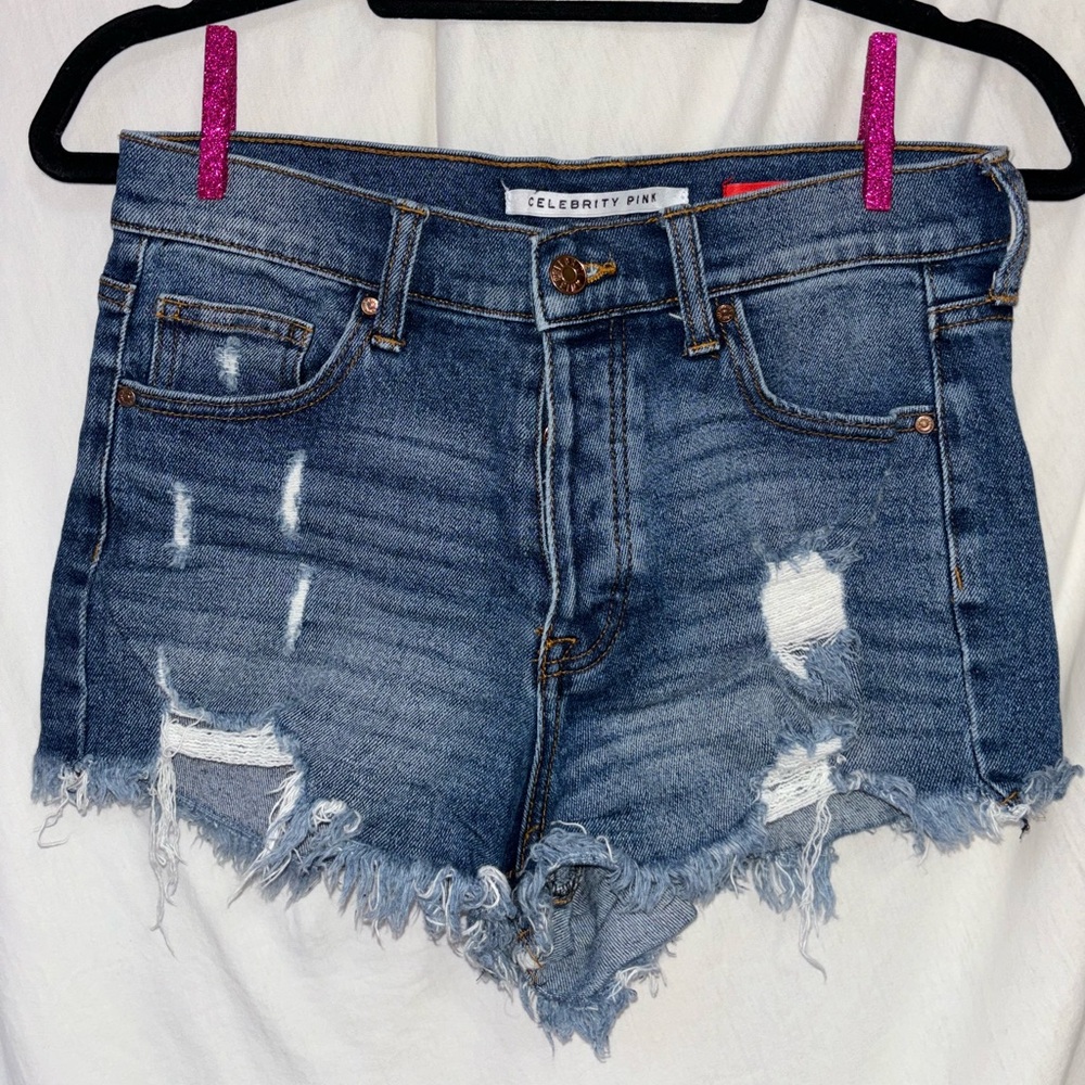 Celebrity Pink Jean Shorts Size 7/28
